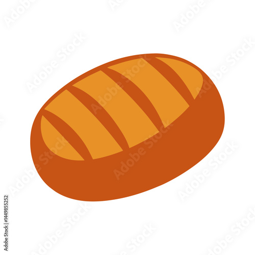 Teff bread vector illustration 