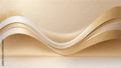 Gold golden brass beige brown champagne white color Gradient Background It highlights the soft, textured Gold golden brass beige brown champagne whitetones, perfect if you're using it for design or pr
