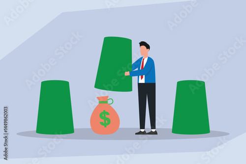 Money Hiding or Asset Protection Concept