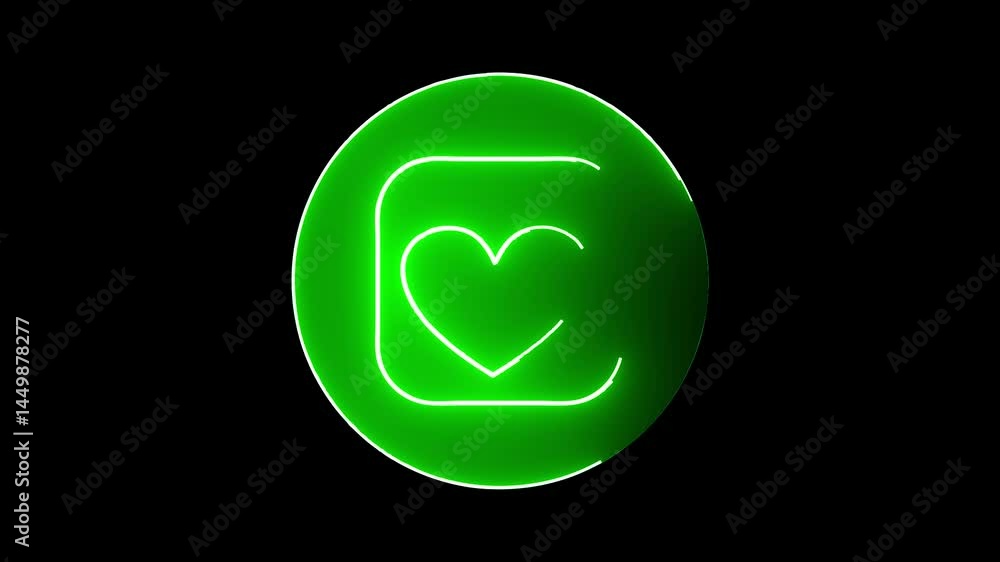 Multimedia Icon Collection neon animation Multimedia Icon Collection neon animation