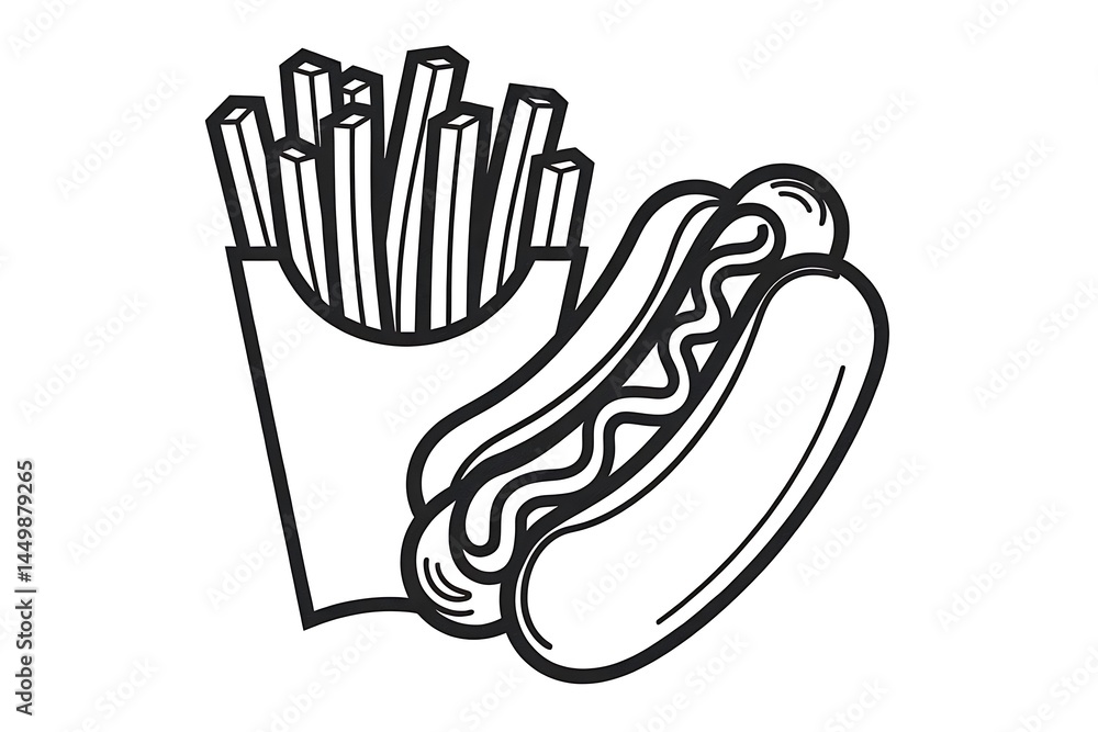 Obraz premium Fast food