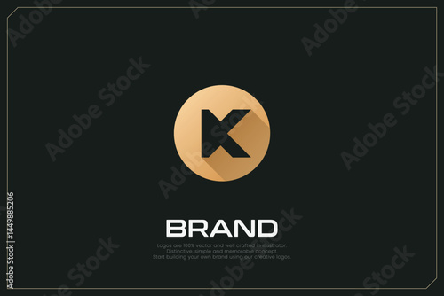 K Letter Trademark Brand Logo 