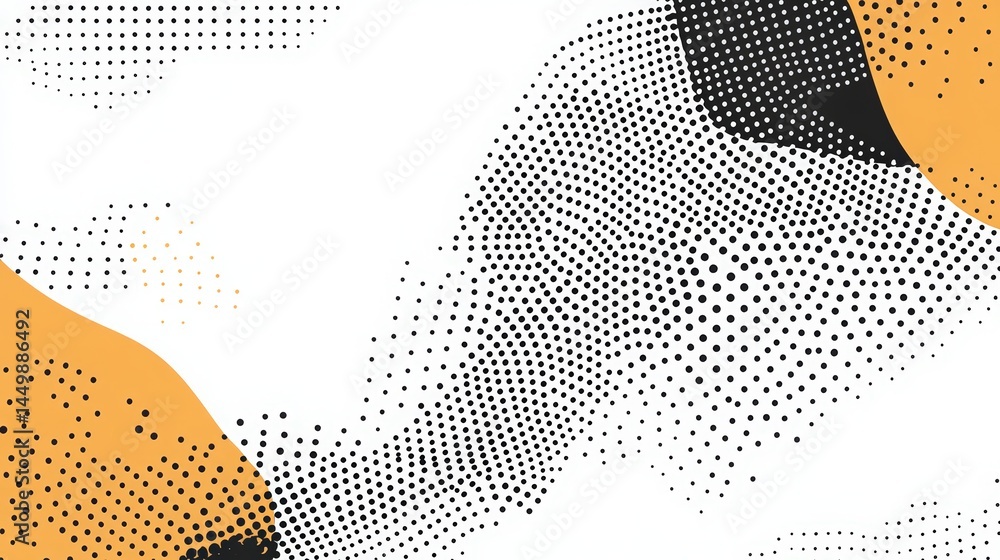 custom made wallpaper toronto digitalHalftone vector pattern on white background. Minimalist dot texture design. Simple flat abstract background with black dots.