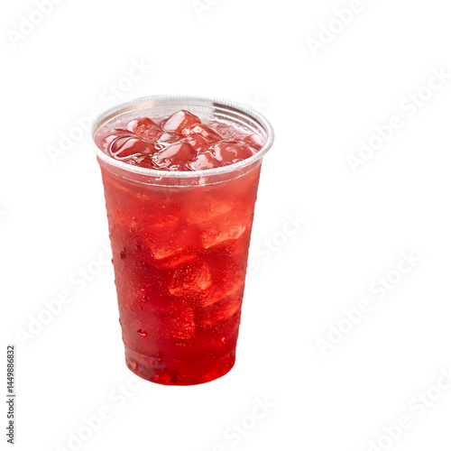 Wallpaper Mural Refreshing Iced Tea in a Plastic Cup isolated on transparent background Torontodigital.ca