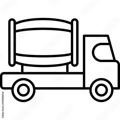 Cement Mixer Icon