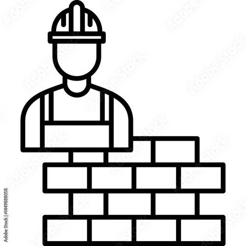 Bricklayer Icon