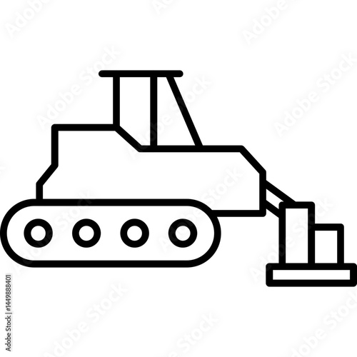 Paving Machine Icon