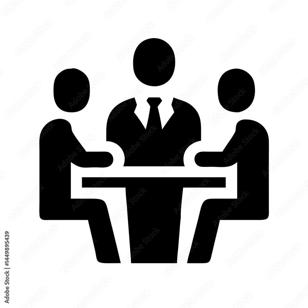 business meeting planning silhouette on transparent background for web and graphic design business meeting planning silhouette on transparent background for web and graphic design