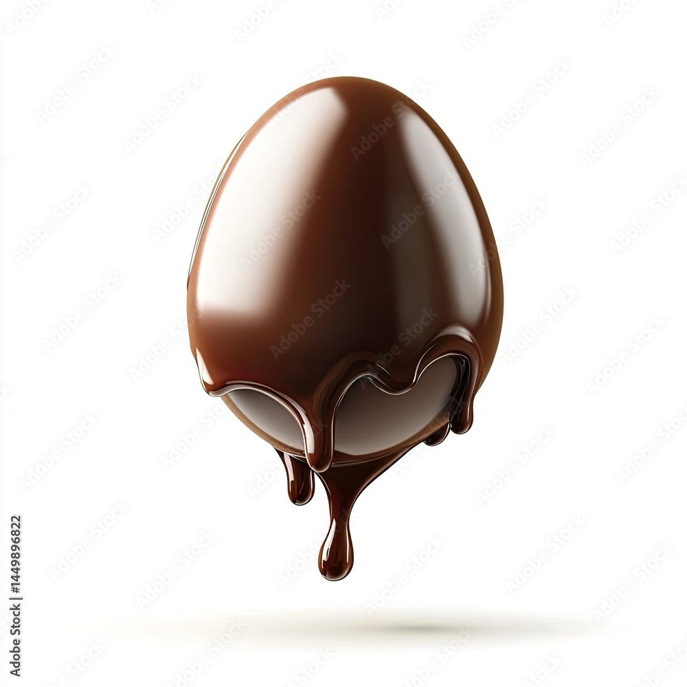 Obraz premium Melted chocolate egg