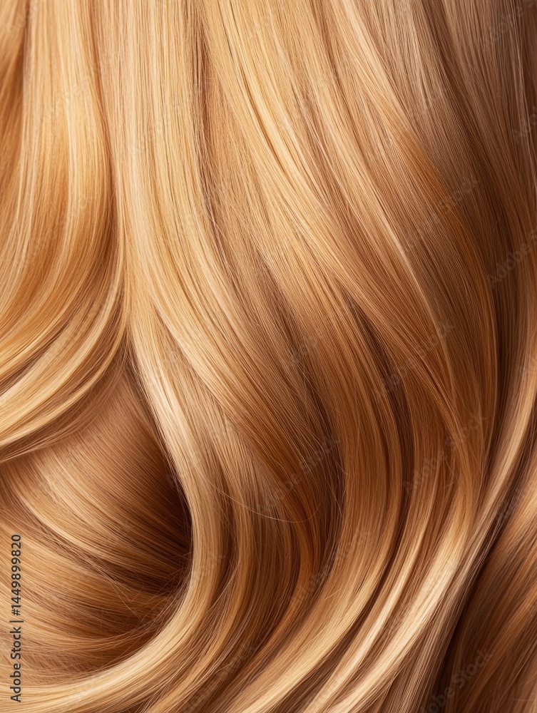 Fototapeta premium Blonde Wavy Hair