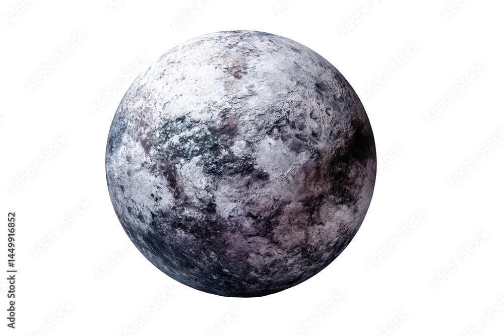 Gray planet on transparent background Gray planet on transparent background