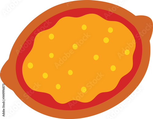 Tandoori roti vector illustration 