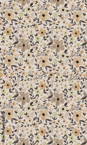 Seamless floral texture background