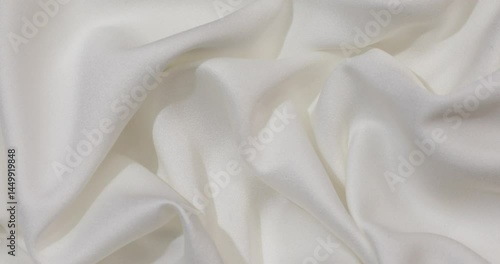 Wallpaper Mural White fabric background. White cloth waves background texture. White fabric cloth textile material. Torontodigital.ca