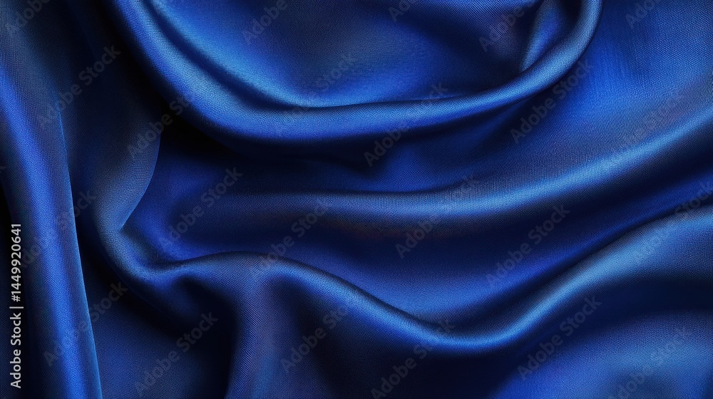 luxurious deep blue satin fabric drape luxurious deep blue satin fabric drape