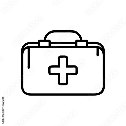first aid kit on transparent background for web and graphic design