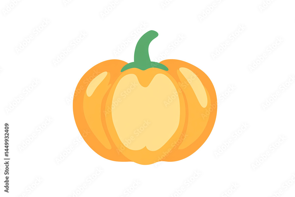 a pumpkin with a green stem a pumpkin with a green stem