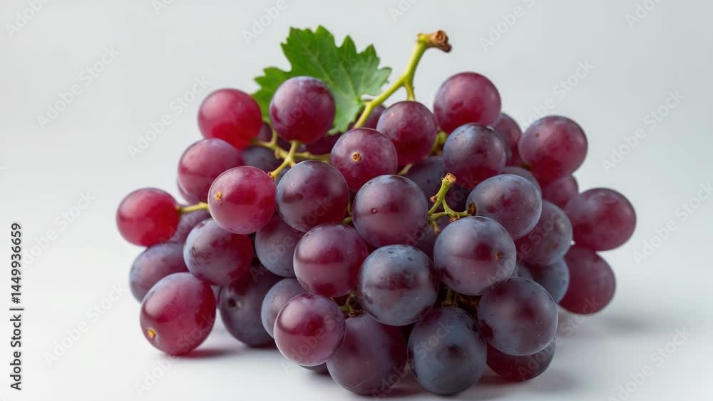 Red grape bunch isolated on background cutout Red grape bunch isolated on background cutout