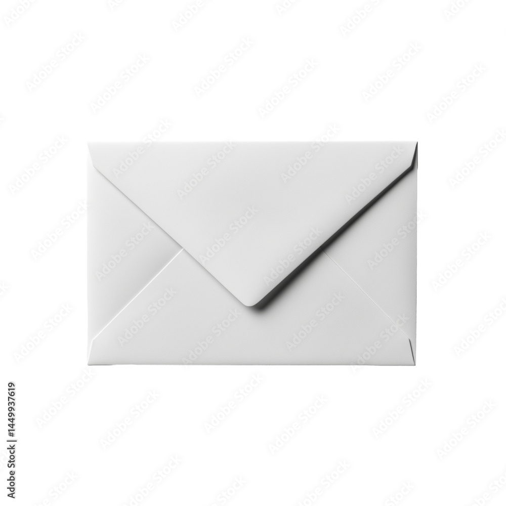 blank white envelope isolated on white transparent background blank white envelope isolated on white transparent background