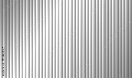 White ribbed glass texture background with a grey frosted acrylic. Vector ribbed glass texture background.