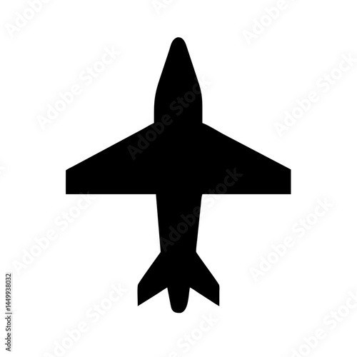 jet silhouette on transparent background for web and graphic design