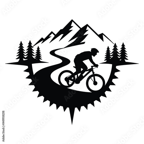 ShaiArt Mountain Biker Chainring Logo