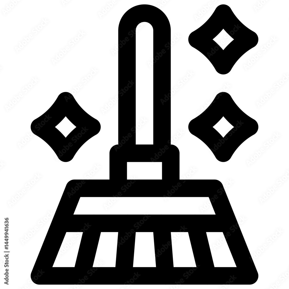 House chores. Editable stroke vector icon. House chores. Editable stroke vector icon.