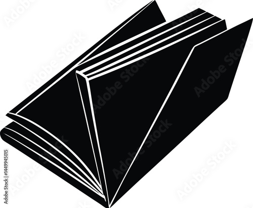 folded newspaper on white background