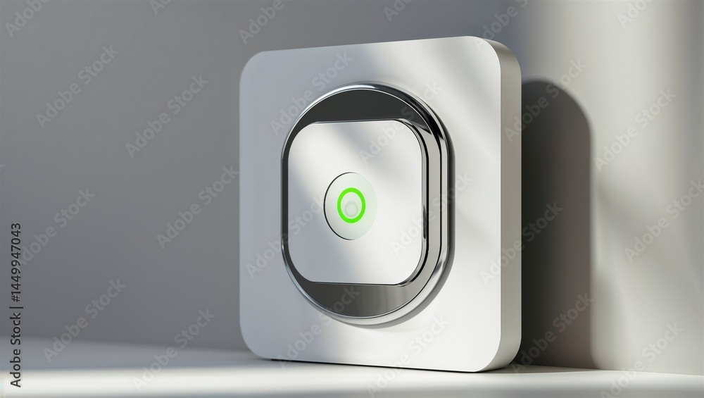 Photorealistic image of a touch-sensitive oil stand in a clean isolated environment Photorealistic image of a touch-sensitive oil stand in a clean isolated environment