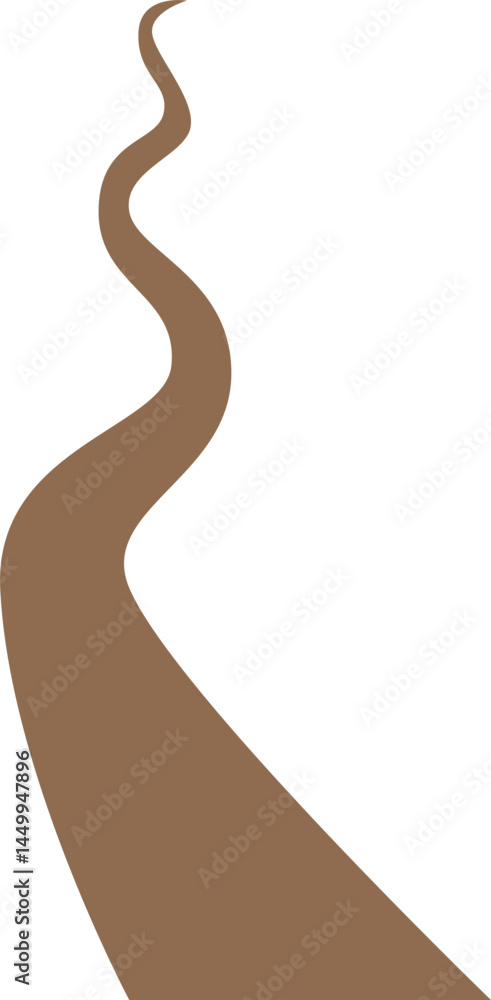 Winding path illustration Winding path illustration