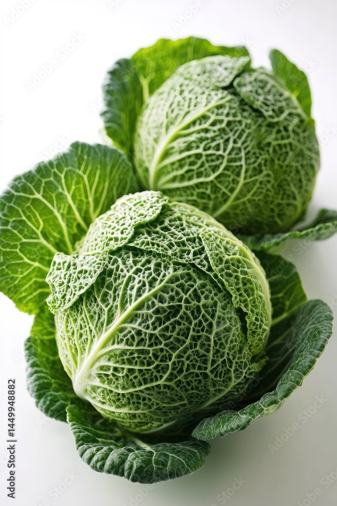 Fototapeta premium Fresh savoy cabbage