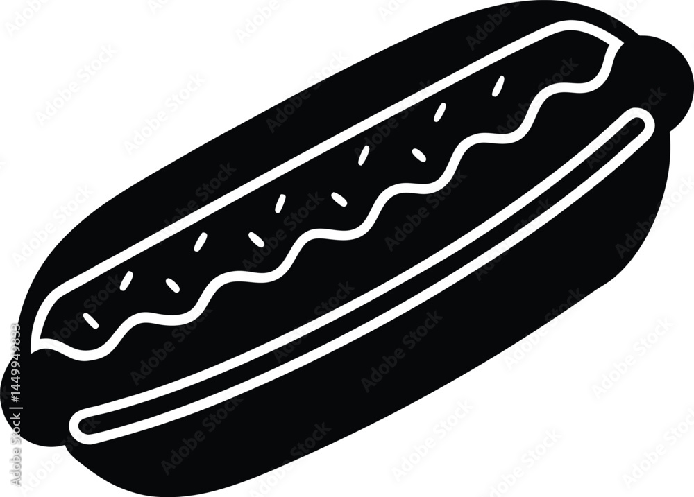 hotdog in bun on white background hotdog in bun on white background