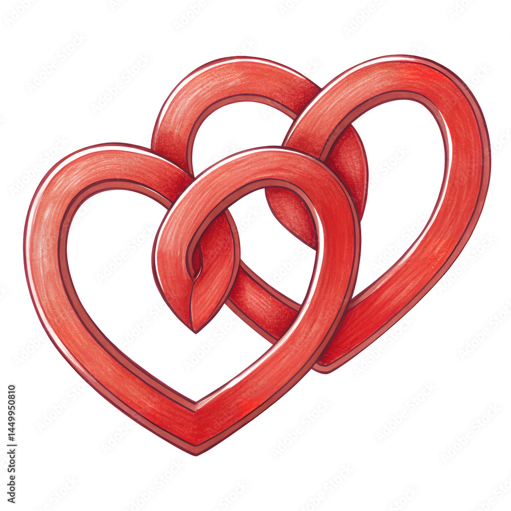 Endless Bond: A delicate illustration captures the intertwining of two hearts, symbolizing an unbreakable connection, eternal love, and the beauty of unity. Endless Bond: A delicate illustration captures the intertwining of two hearts, symbolizing an unbreakable connection, eternal love, and the beauty of unity.
