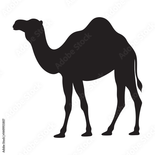 Camel Silhouette Vector - Desert Animal Illustration for Designs