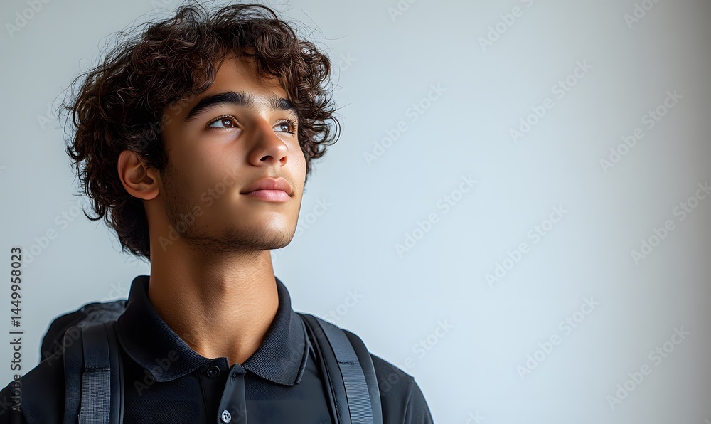 Obraz premium Confident young student holding laptop against Indian background representing education, technology, and youth empowerment 