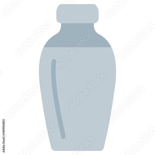 Cocktail shaker Flat Icon, Solid Color Flat Icon Symbol