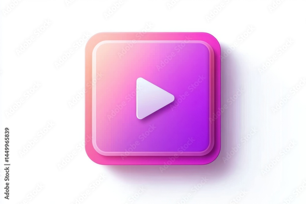 A minimalist design icon representing a video player, featuring a play button and navigation controls. A minimalist design icon representing a video player, featuring a play button and navigation controls.