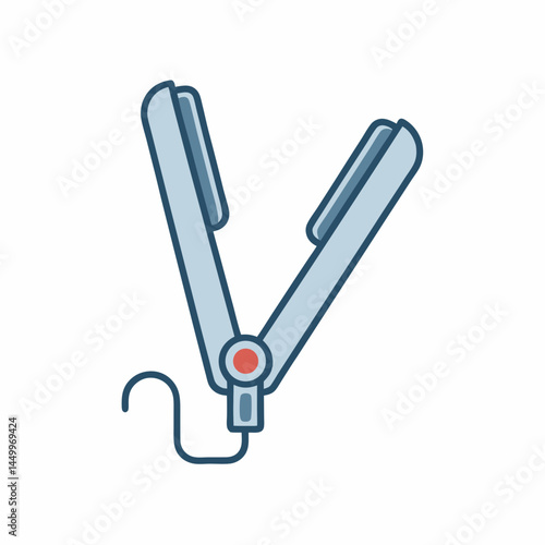 Professional Hair Straightener Vector Design.