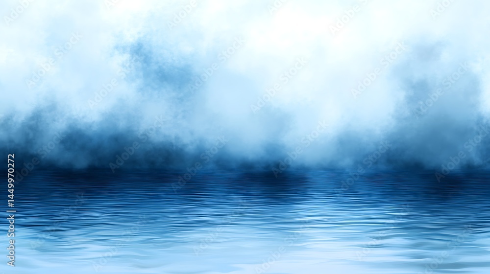 Fototapeta premium Misty water surface background