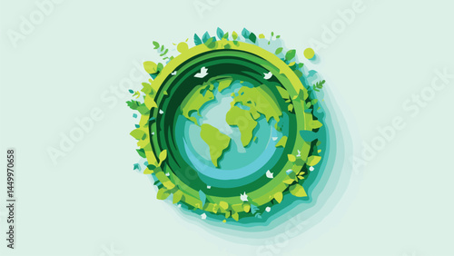 abstract green earth background