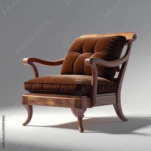 classic armchair isolated