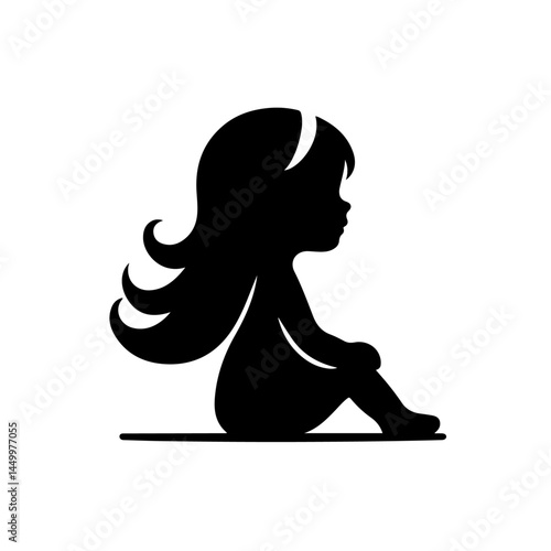 Child Pointing Up Silhouette