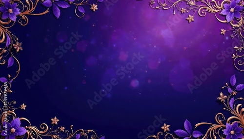 Deep purple paisley wallpaper with subtle metallic accents, swirl, abstract, wallpaper