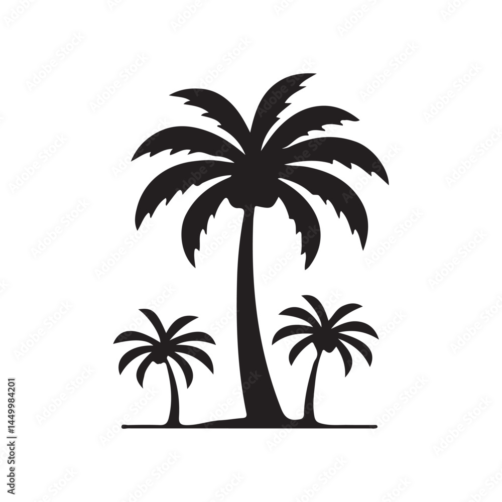 Fototapeta premium palm tree vector illustration