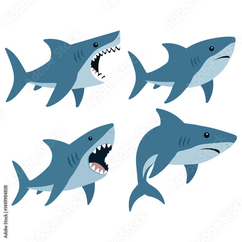 The Great White Shark  Underwater hunter set
