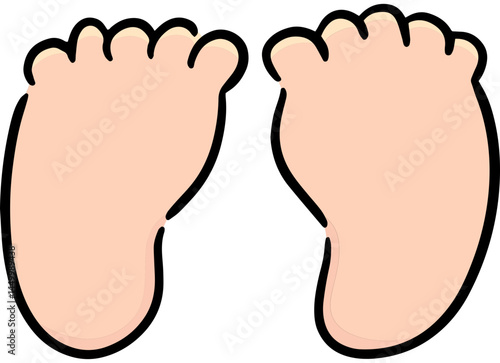 Illustration of feet

