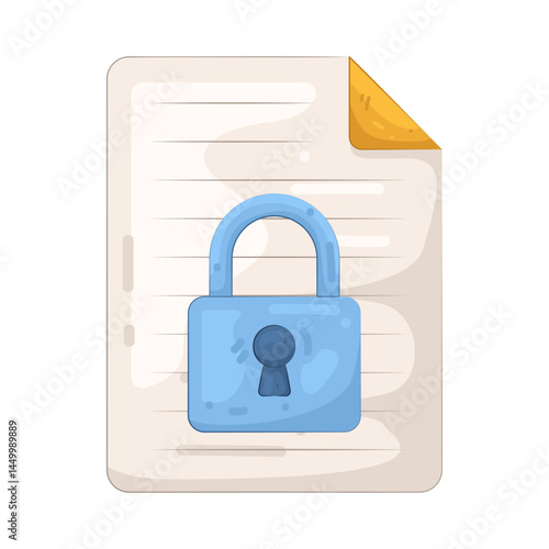 Illustration of Locked Document