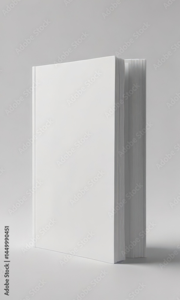 Clean white background showcasing a blank book cover and back cover mockup, ready for design , layout, professional, isolated Clean white background showcasing a blank book cover and back cover mockup, ready for design , layout, professional, isolated