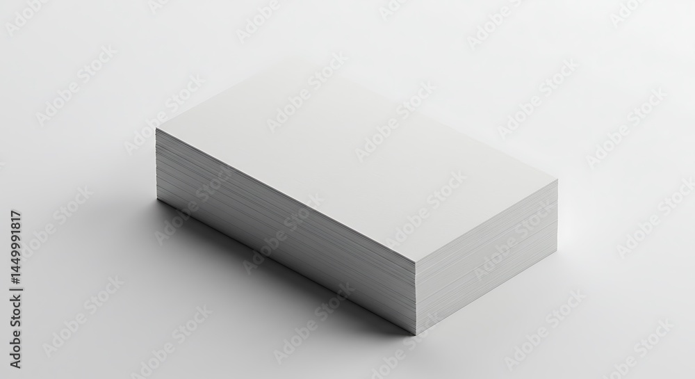 Stack of Blank Business Cards: A Clean Minimalist Mockup Stack of Blank Business Cards: A Clean Minimalist Mockup