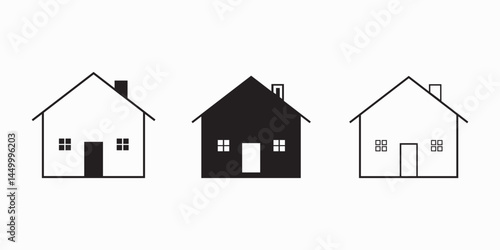 Set of some real estate symbols.